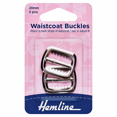 H463.Sil Waistcoat Buckle - Nickel..